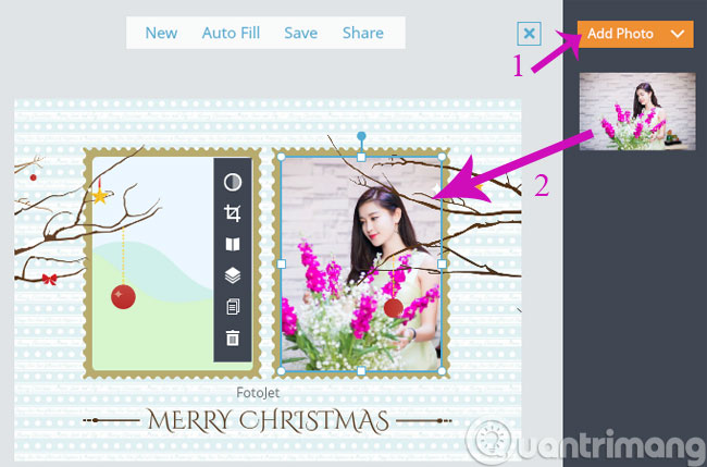 Make a Christmas card with Fotojet Picture 4