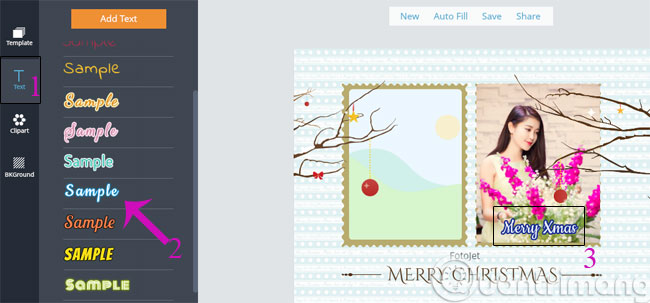 Make a Christmas card with Fotojet Picture 6