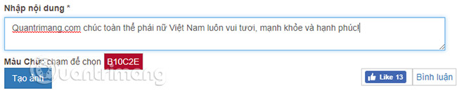 Make a greeting card for Vietnamese women on October 20 online Picture 2