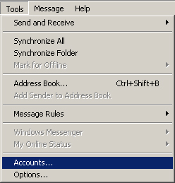Make email management of email notifications using Outlook Express Picture 1