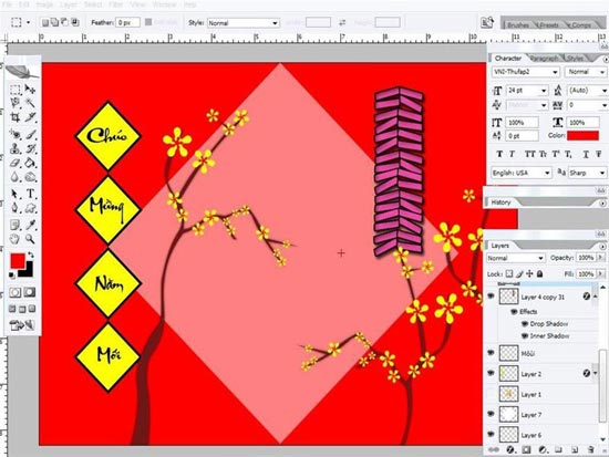 Make Spring cards with Photoshop Picture 6