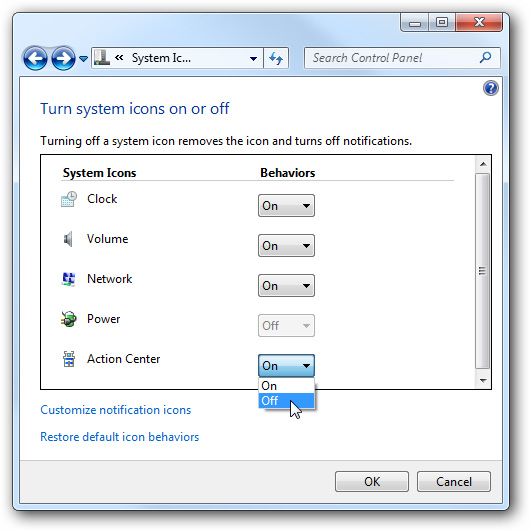 Manage Action Center in Windows 7 Picture 7