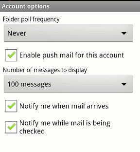 Manage email on Android device Picture 3