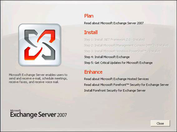 Manage Exchange Server 2007 using Windows XP workstation Picture 8