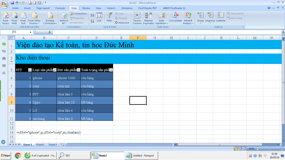 Manage goods with Data Validation in Excel very well Picture 1