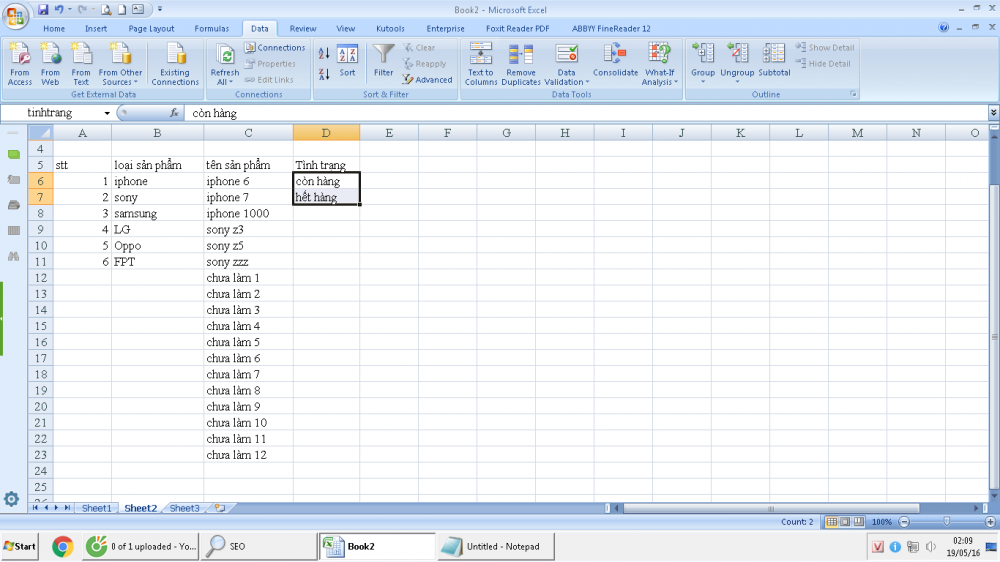 Manage goods with Data Validation in Excel very well Picture 2