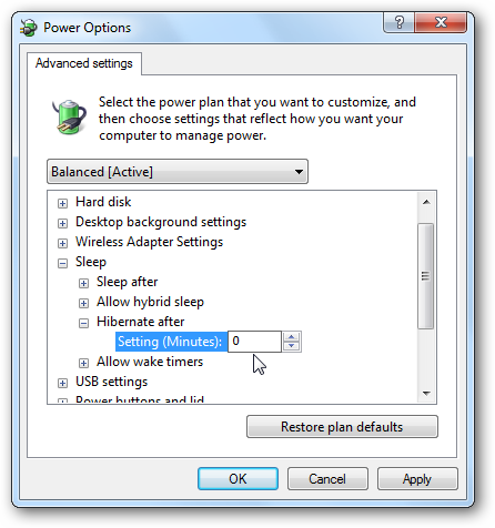 Manage Hibernate Mode in Windows 7 Picture 7
