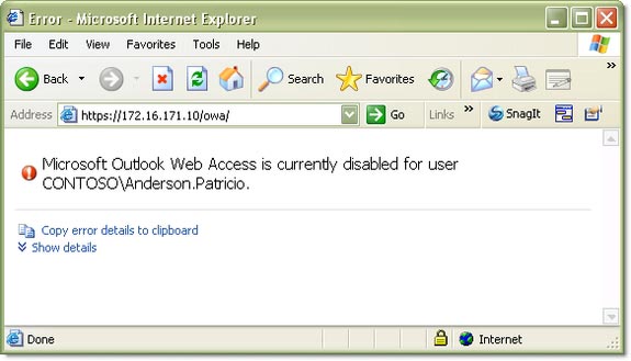 Manage mailboxes in Exchange Server 2007 Picture 12