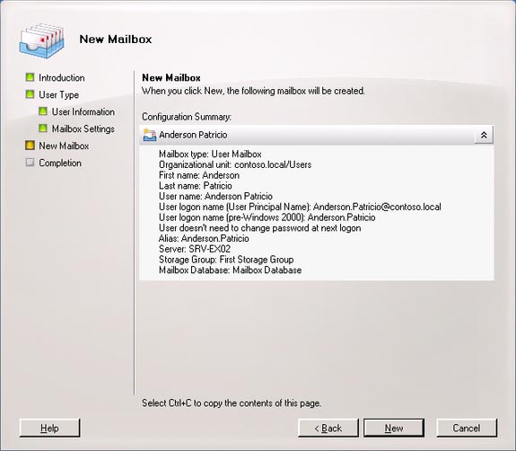 Manage mailboxes in Exchange Server 2007 Picture 6