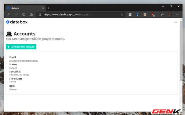 Manage multiple Google Drive accounts at once with Databox Picture 7