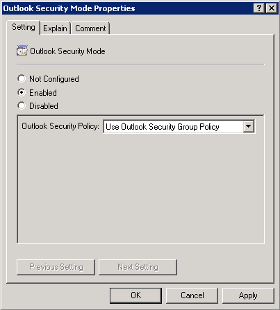 Manage Outlook 2007 through Group Policies - Part 2 Picture 10