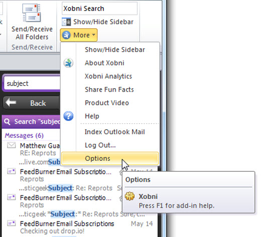 Manage Outlook Mail More Efficiently With Xobni Plus