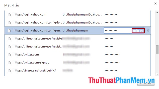 Manage, view & delete saved passwords on Coc Coc browser Picture 5