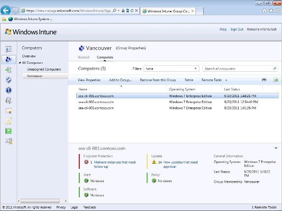 Managing computers with Windows Intune - Part 3: Managing computers and upgrading Picture 15