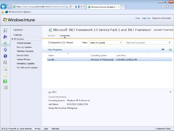 Managing computers with Windows Intune - Part 3: Managing computers and upgrading Picture 22