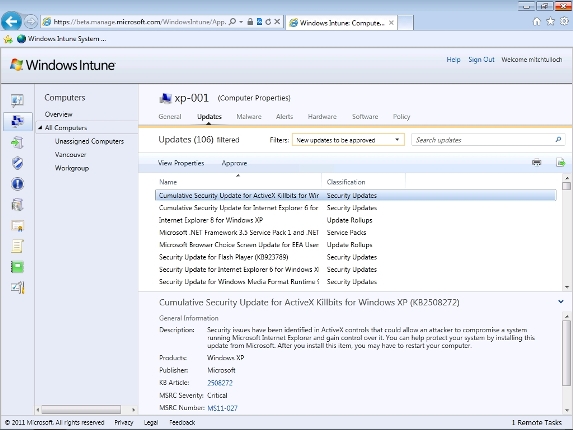 Managing computers with Windows Intune - Part 3: Managing computers and upgrading Picture 26