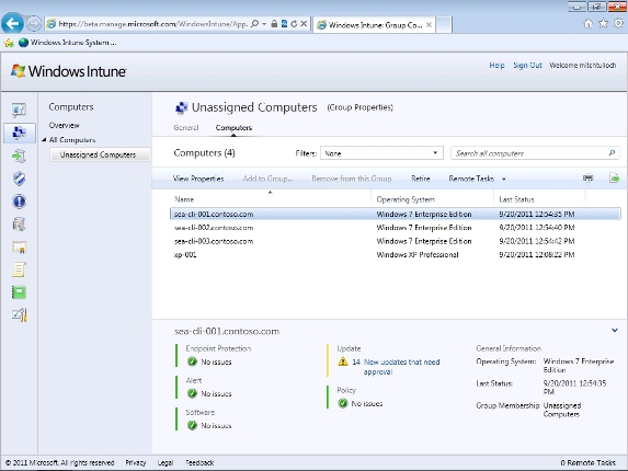 Managing computers with Windows Intune - Part 3: Managing computers and upgrading Picture 8
