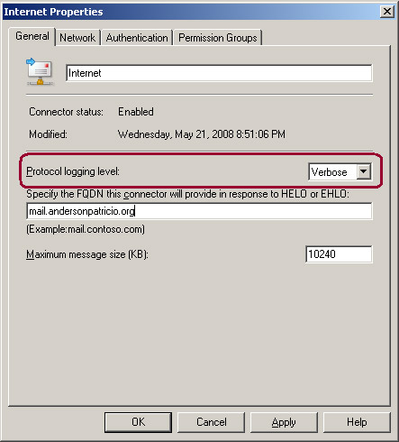 Managing Receive Connector - Part 3 Picture 4