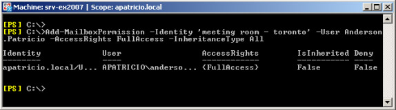 Managing Resource Mailboxes in Exchange Server 2007 (Part 1) Picture 12