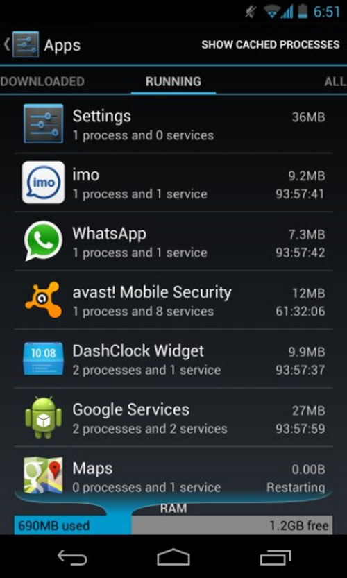 Managing tasks on Android easily without Task Killer Picture 6
