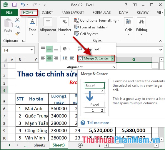 Manipulating tables editing in Excel Picture 9