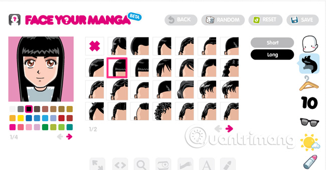 Manually create a Facebook Avatar image with 5 online applications Picture 6