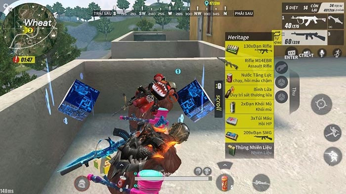 Many gun combos are used in Rules of Survival Picture 5