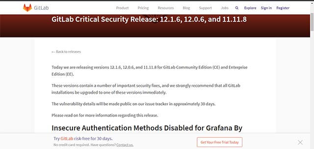 Many serious security holes are found in GitLab Picture 3