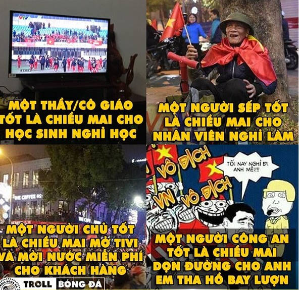 Many ways to celebrate the victory of fans when U23 Vietnam reached the final Picture 32