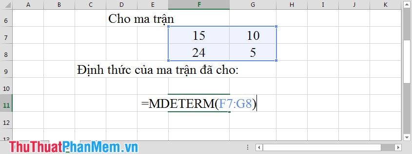 Matrix functions in Excel Picture 5