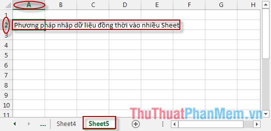 Method to enter data simultaneously into multiple sheets Picture 10