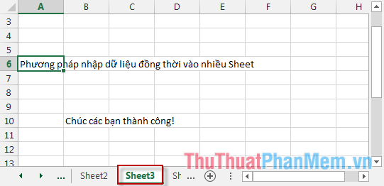 Method to enter data simultaneously into multiple sheets Picture 17