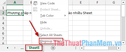 Method to enter data simultaneously into multiple sheets Picture 5