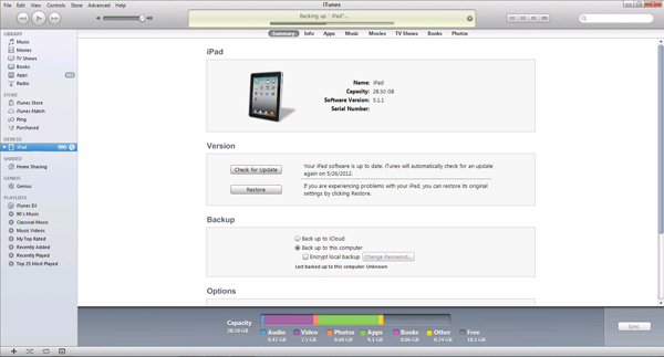Methods for data backup on iPad Picture 1