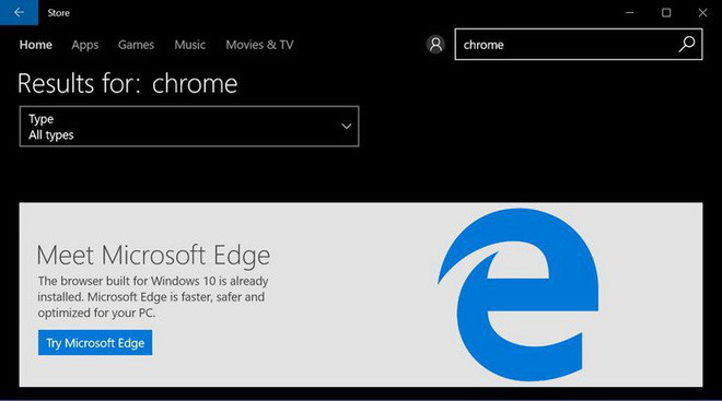 Microsoft changed the decision, will not force Windows 10 users to open the default link from Microsoft Edge anymore Picture 1
