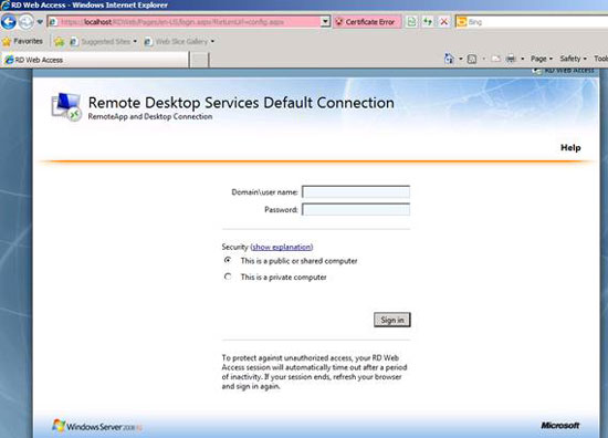 Microsoft rd web