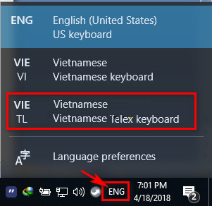 Microsoft has updated Telex percussion on Windows 10 build 17643 for Vietnamese users, but not yet used Picture 4