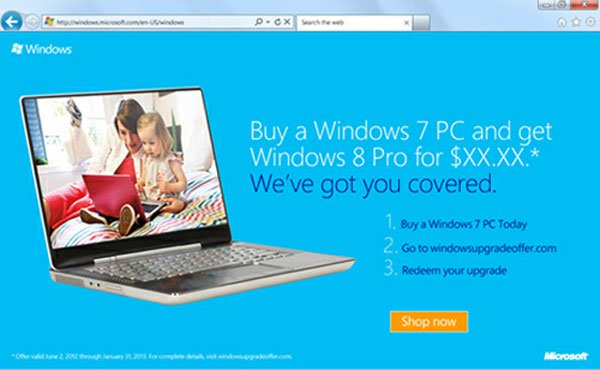 Microsoft has updated Windows 8 with 15 USD Picture 1