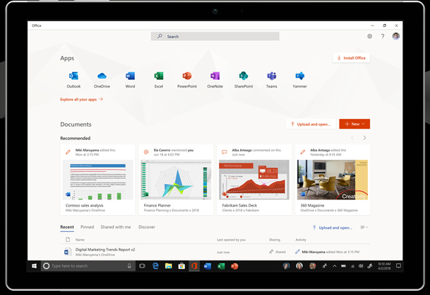 Microsoft launched a new Office 10 application for Windows 10 on the Store, completely free Picture 1