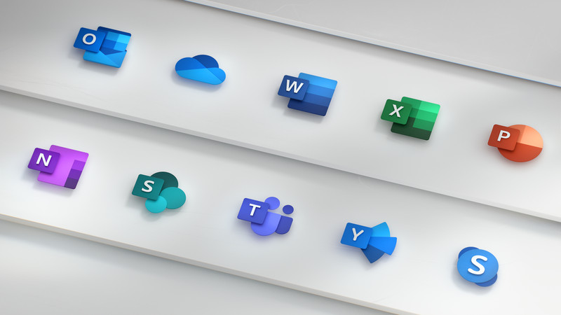 Microsoft launched a new Office icon set, a major change in design Picture 5