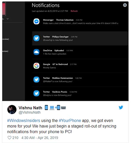 Microsoft now allows answering and managing Android text messages in Windows 10 Picture 4