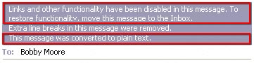 Microsoft Office 2007: Preventing dangerous content and phishing scams Picture 2