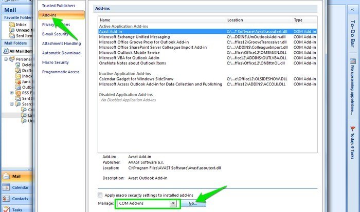 Microsoft Outlook acceleration tips Picture 6