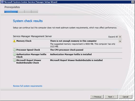 Microsoft System Center Service Manager - Part 2: Installation Picture 4