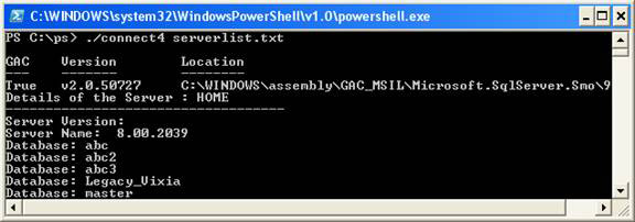Microsoft Windows Power Shell and SQL Server 2005 SMO - Part 4 Picture 12