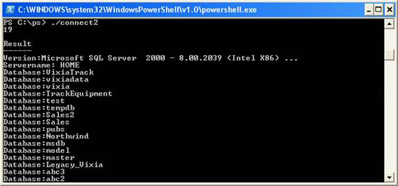 Microsoft Windows Power Shell and SQL Server 2005 SMO - Part 4 Picture 5