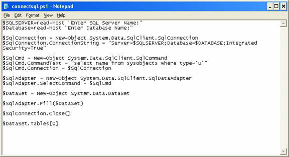 Microsoft Windows PowerShell and SQL Server 2005 SMO - Part 3 Picture 10