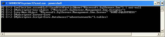 Microsoft Windows PowerShell and SQL Server 2005 SMO - Part 9 Picture 11