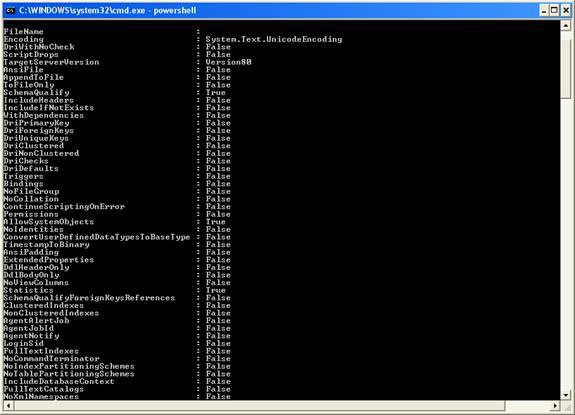 Microsoft Windows PowerShell and SQL Server 2005 SMO - Part 9 Picture 14
