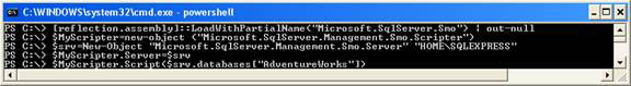 Microsoft Windows PowerShell and SQL Server 2005 SMO - Part 9 Picture 9